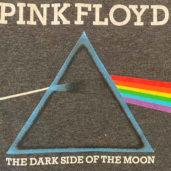 Pink Floyd XL Crew Neck Cropped Long Sleeved Gray Cotton Shirt - Picture 5 of 8